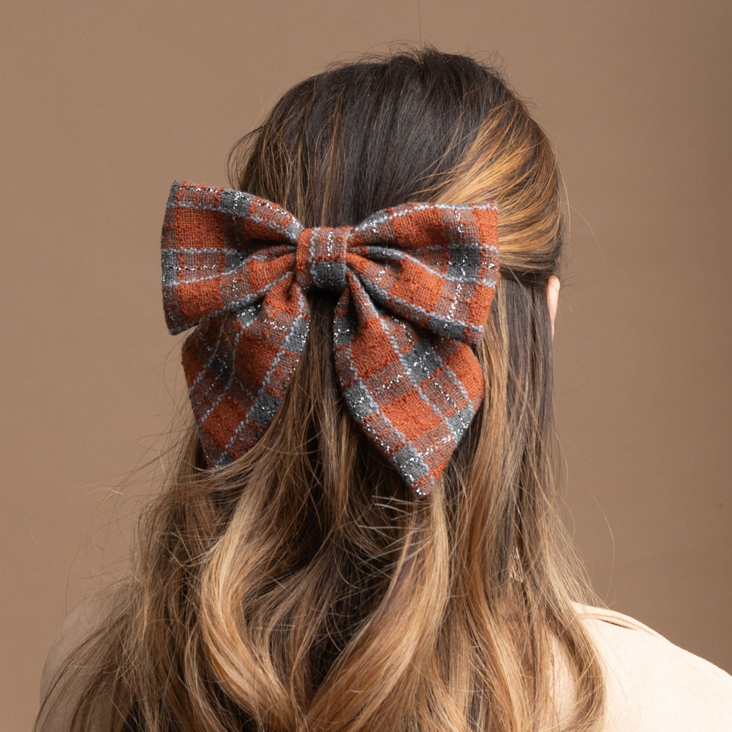 Felicity Plaid Bow Hair Clip