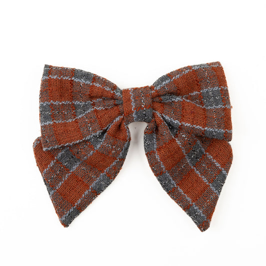 Felicity Plaid Bow Hair Clip