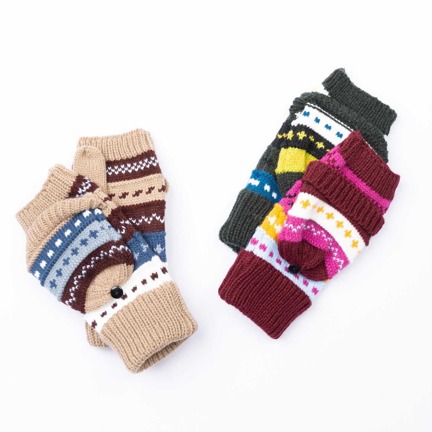 6 Piece Hollyn Convertible Flip Mitten Assortment