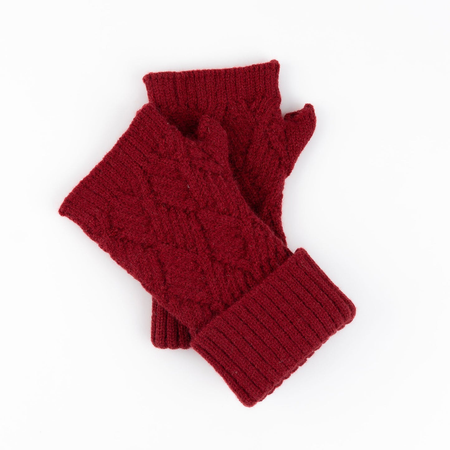 Kristen Herringbone Fingerless Gloves