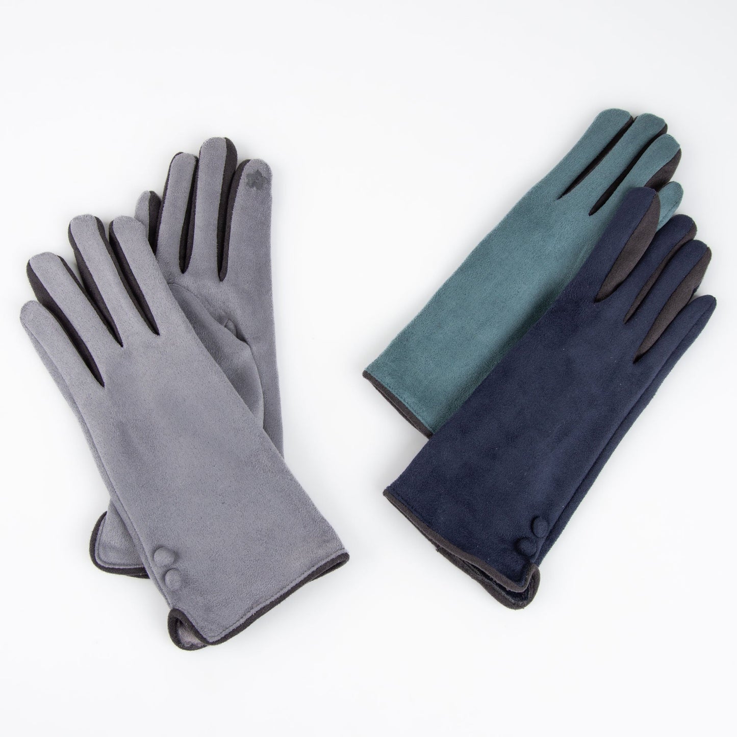 6 Piece Emme Faux Suede Glove Assortment