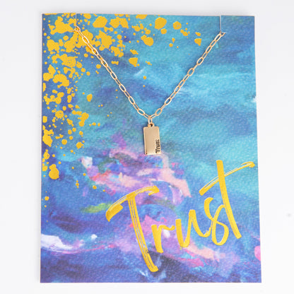 Amira Trust Greeting Card Necklace