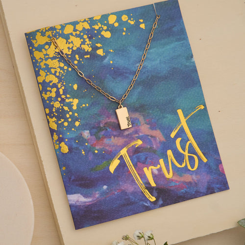 Amira Trust Greeting Card Necklace