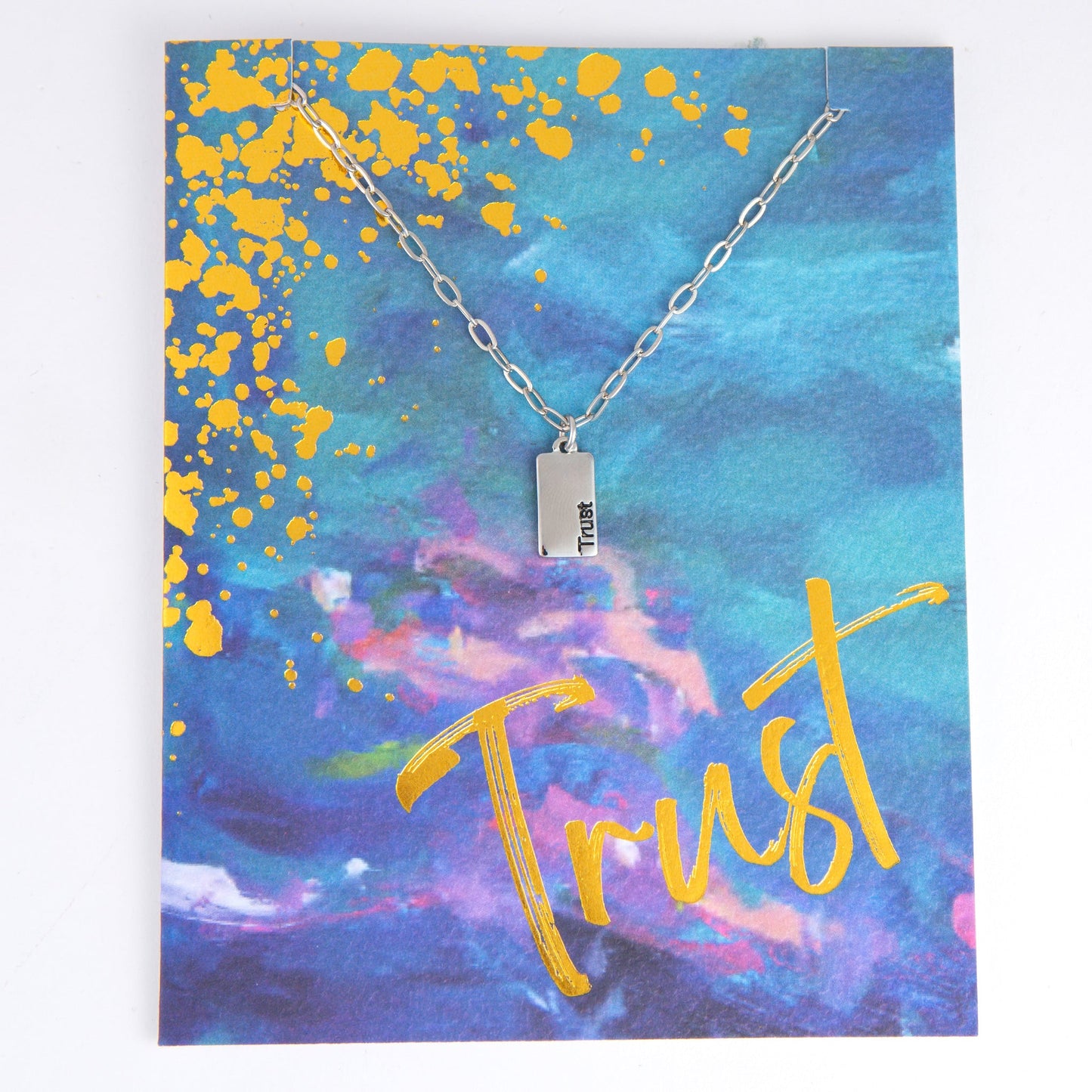 Amira Trust Greeting Card Necklace