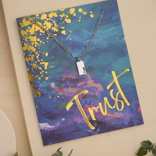 Amira Trust Greeting Card Necklace