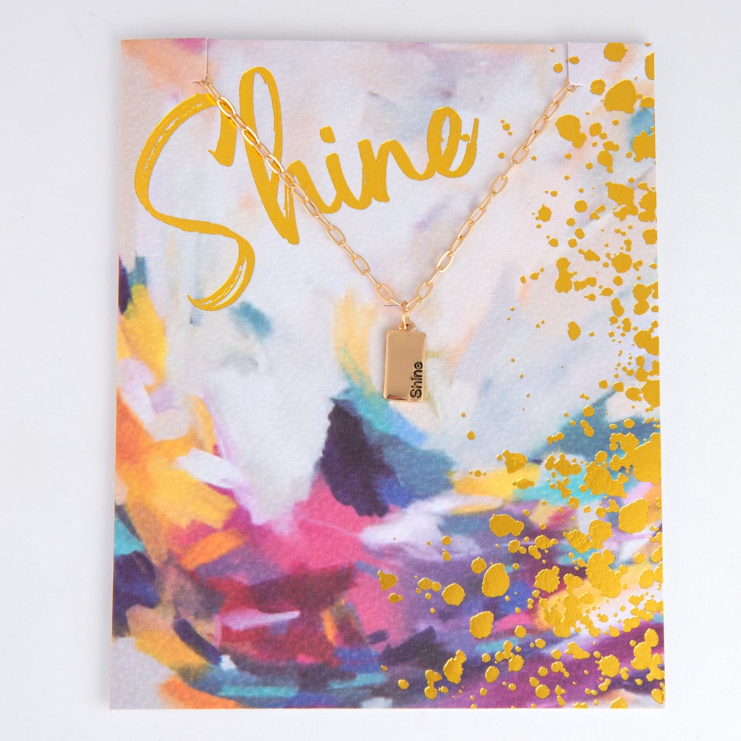 Amira Shine Greeting Card Necklace