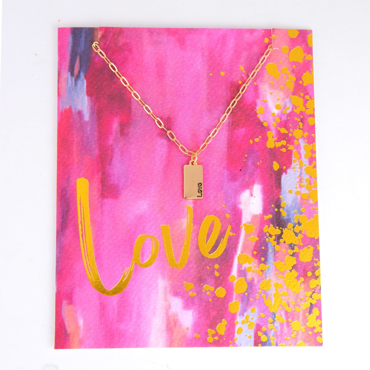 Amira Love Greeting Card Necklace