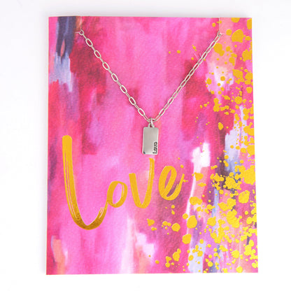 Amira Love Greeting Card Necklace