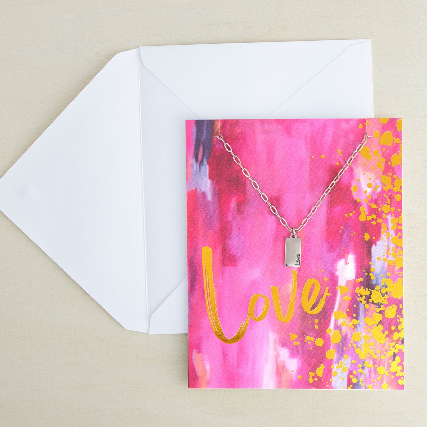 Amira Love Greeting Card Necklace