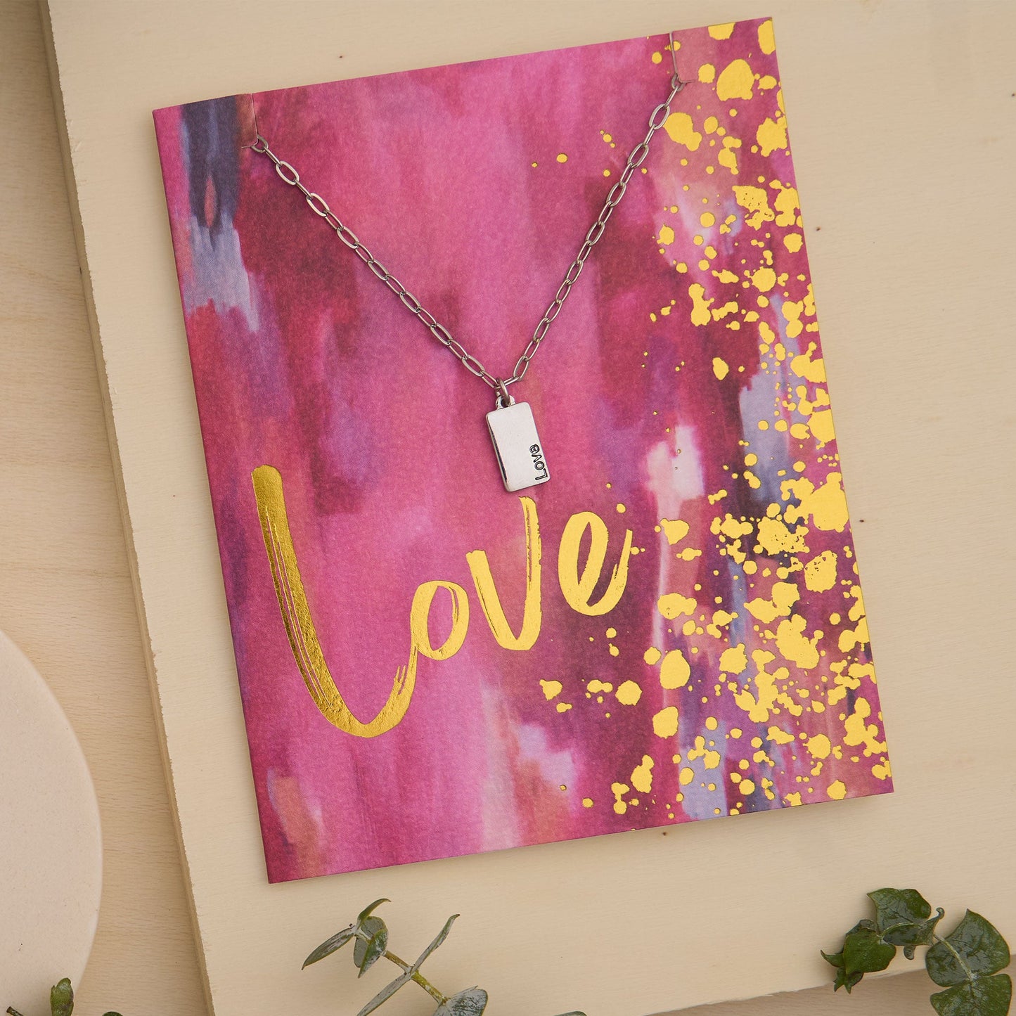 Amira Love Greeting Card Necklace