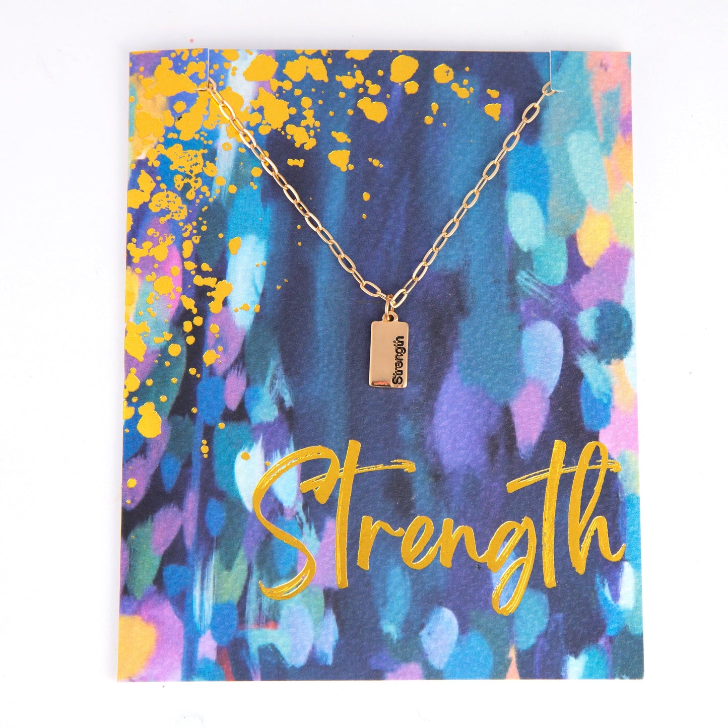 Amira Strength Greeting Card Necklace