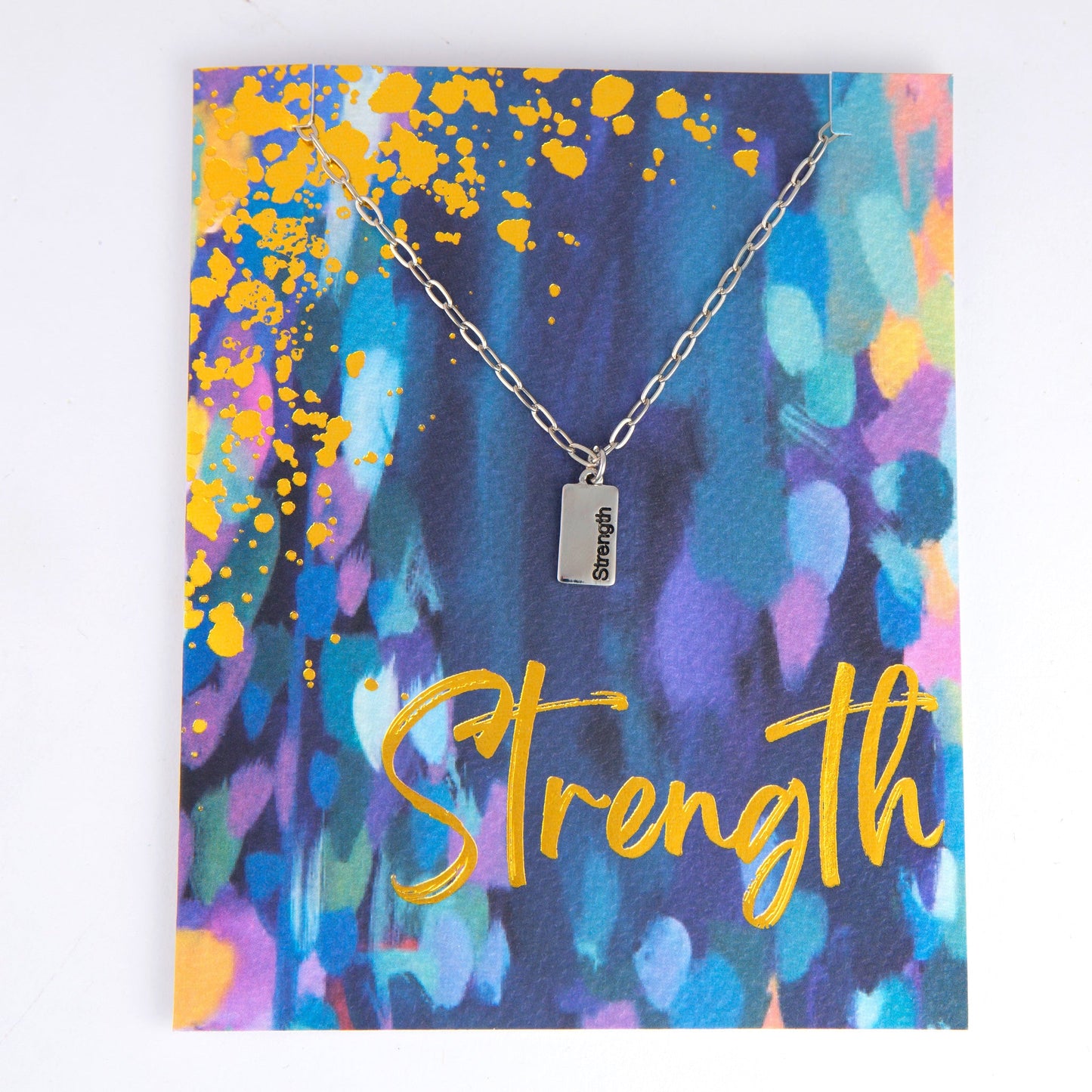 Amira Strength Greeting Card Necklace