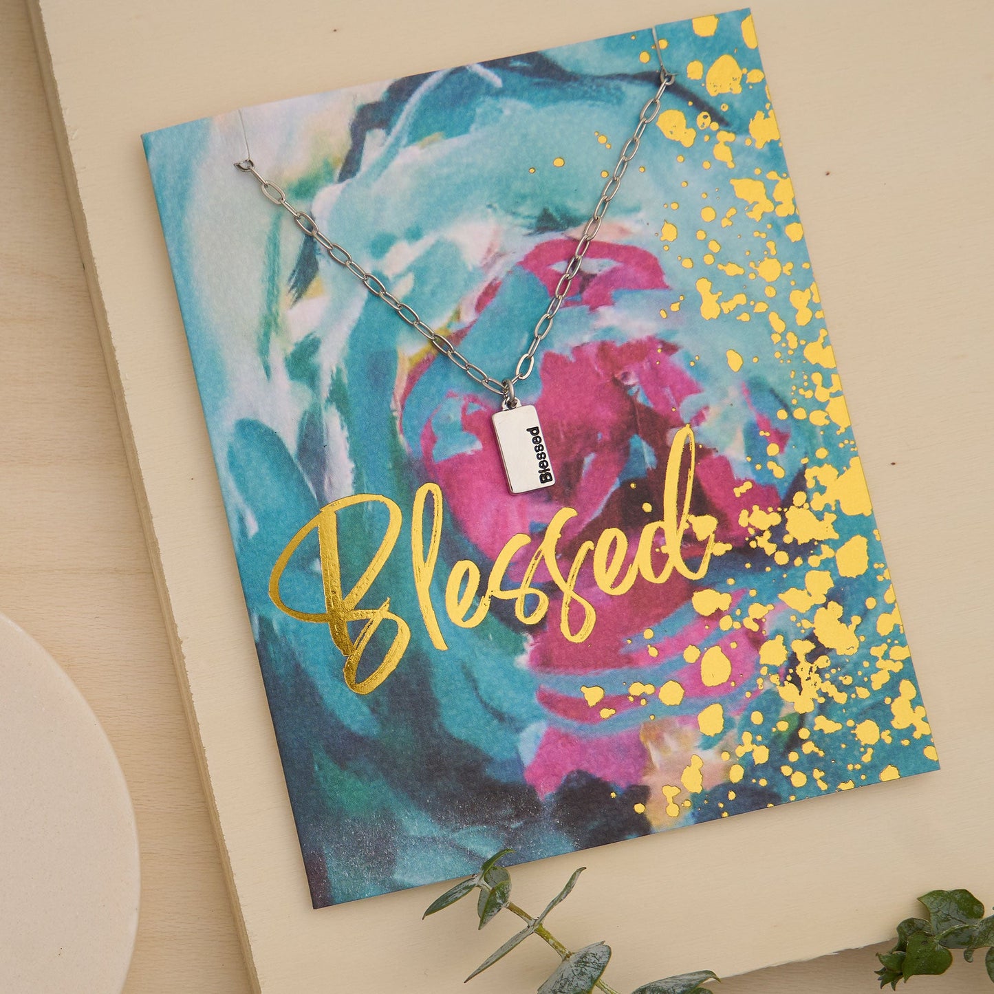 Amira Blessed Greeting Card Necklace