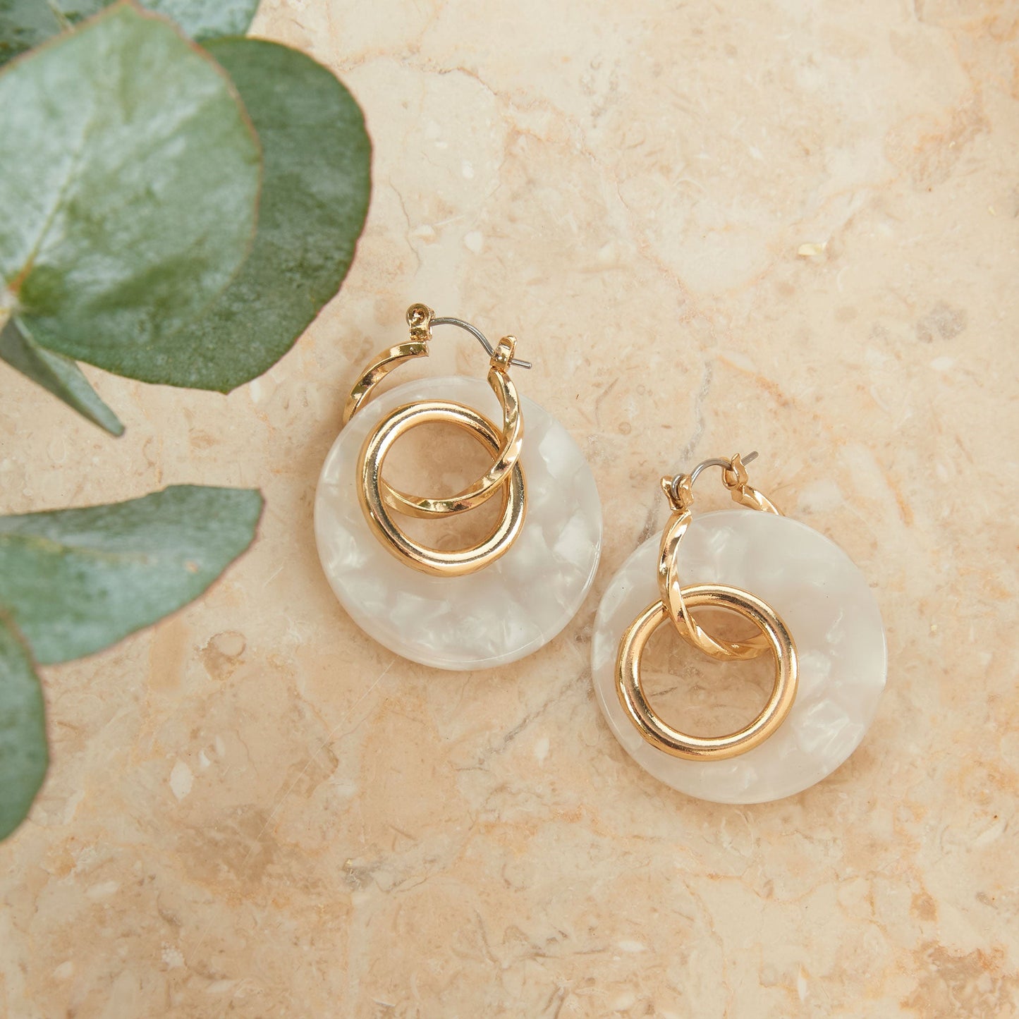 Sloane Double Ring Hoop Earrings