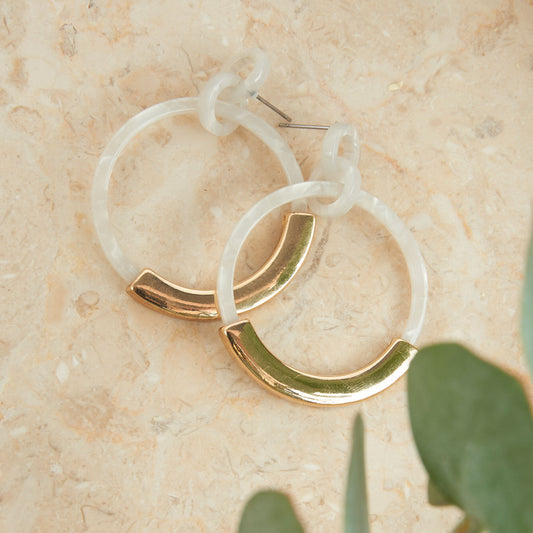 Sloane Bar Hoop Earrings