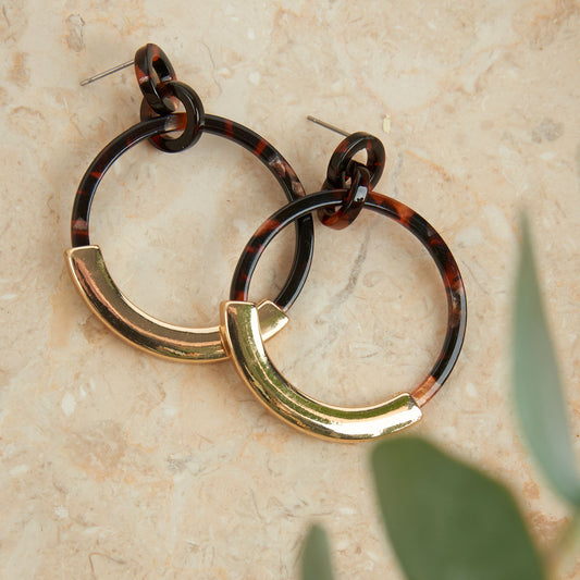 Sloane Bar Hoop Earrings