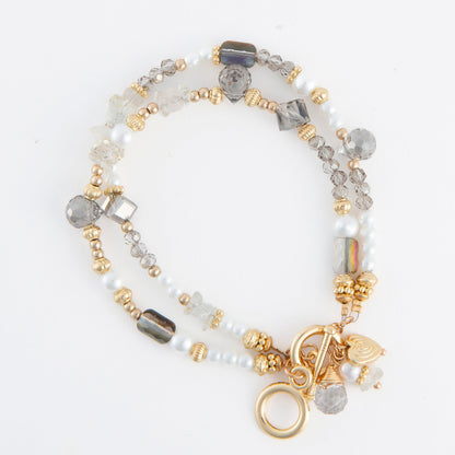 Aveline Multi Row Toggle Bracelet