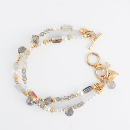 Aveline Multi Row Toggle Bracelet