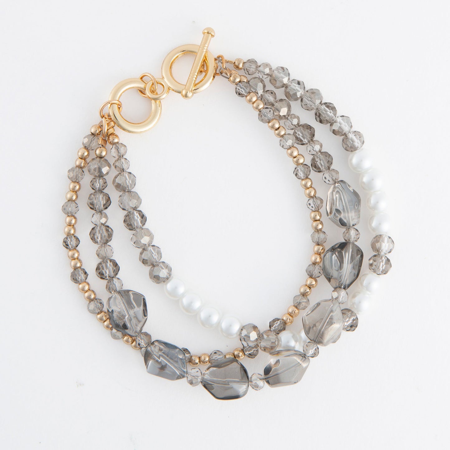 Aveline Multi Row Toggle Bracelet