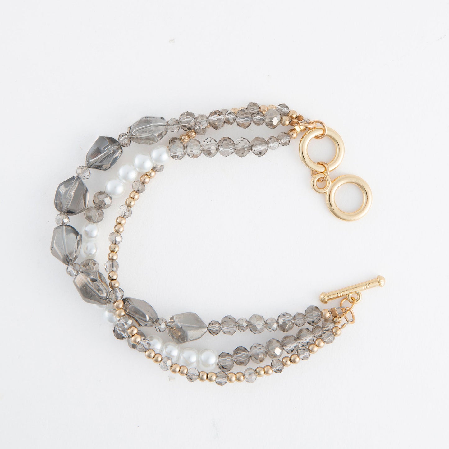 Aveline Multi Row Toggle Bracelet