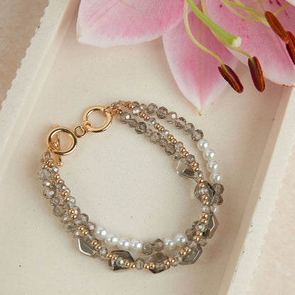 Aveline Multi Row Toggle Bracelet