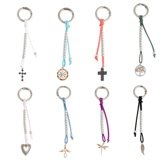 16 Piece Quinn Inspirational Charm Keychain Assortment