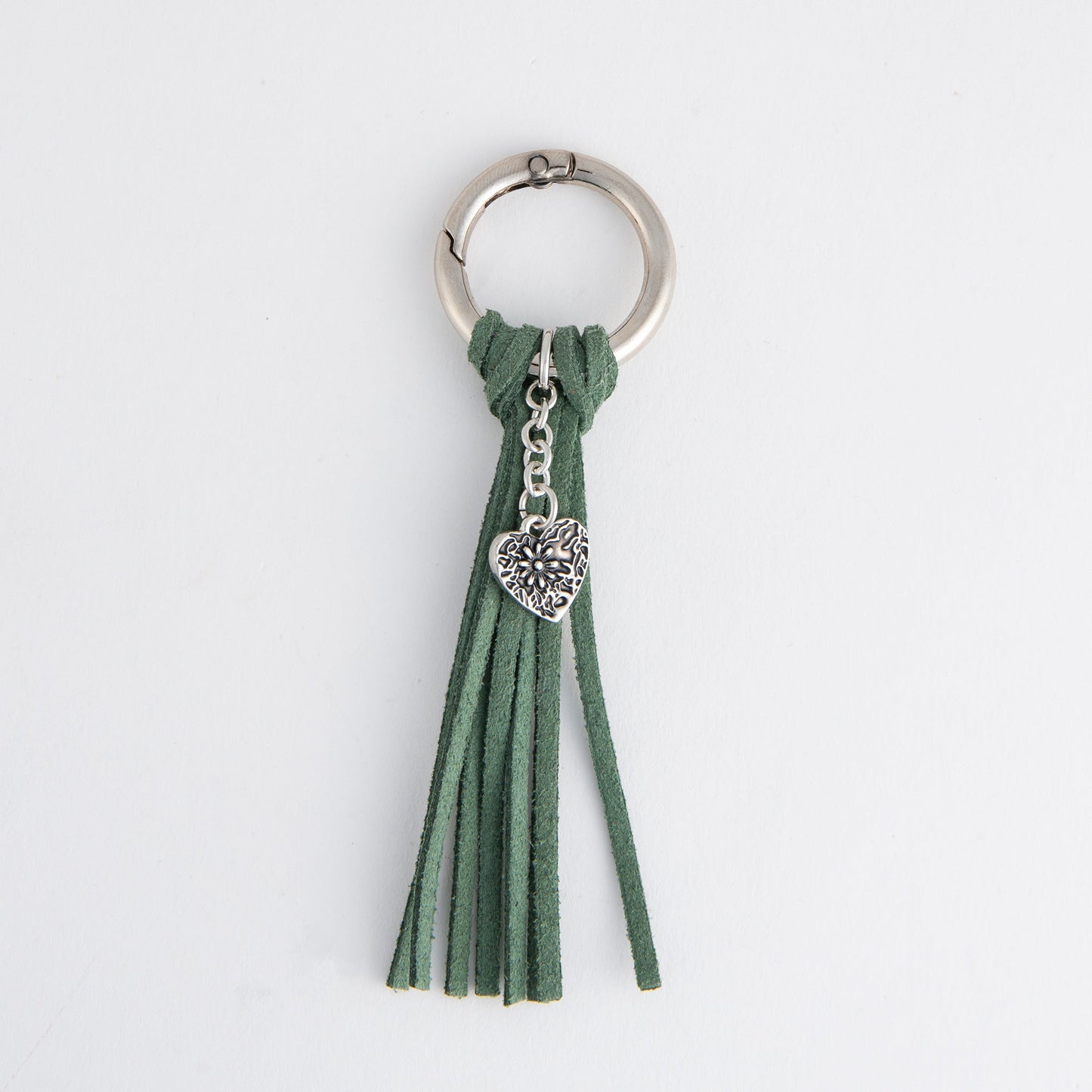 Quinn Heart Charm Tassel Keychain