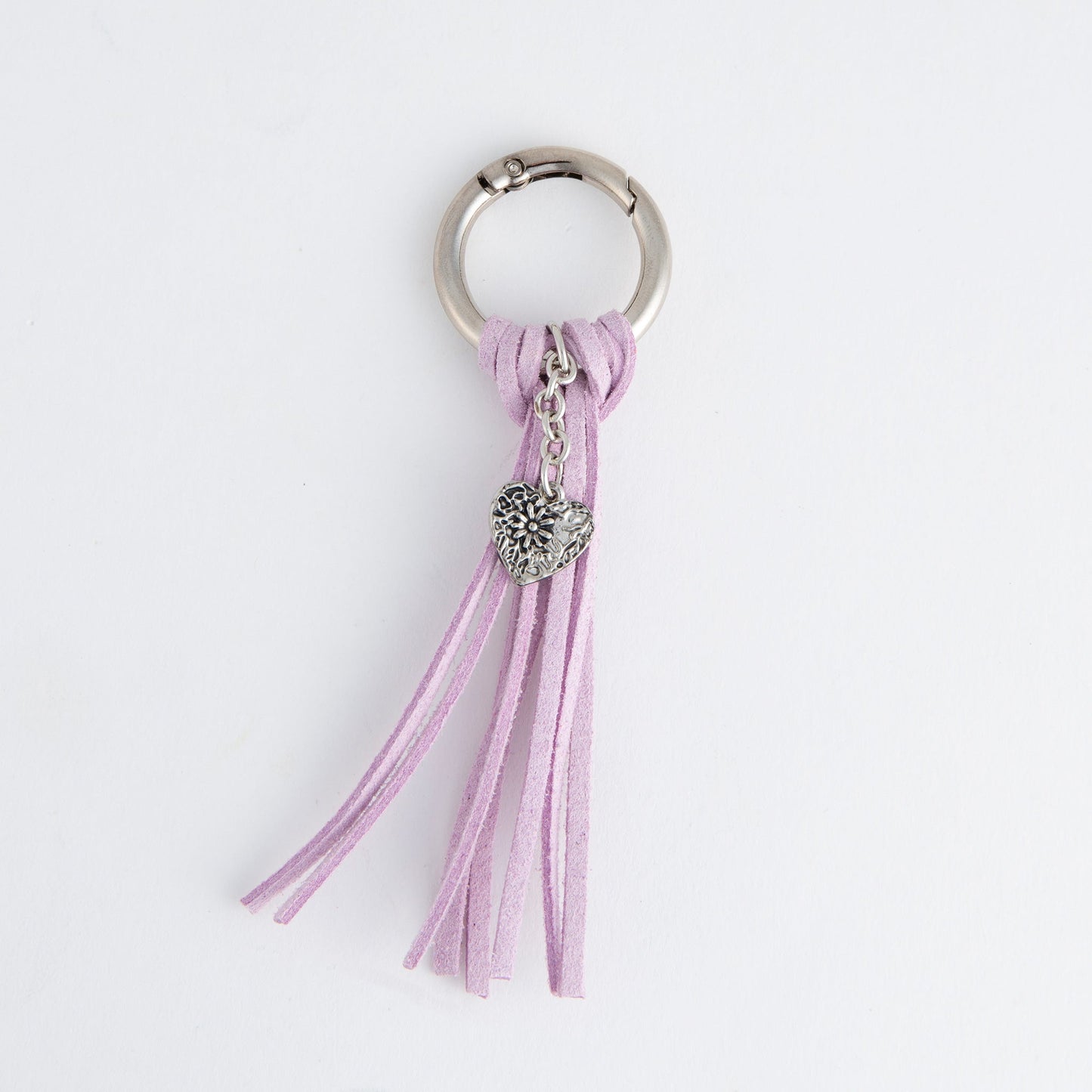 Quinn Heart Charm Tassel Keychain