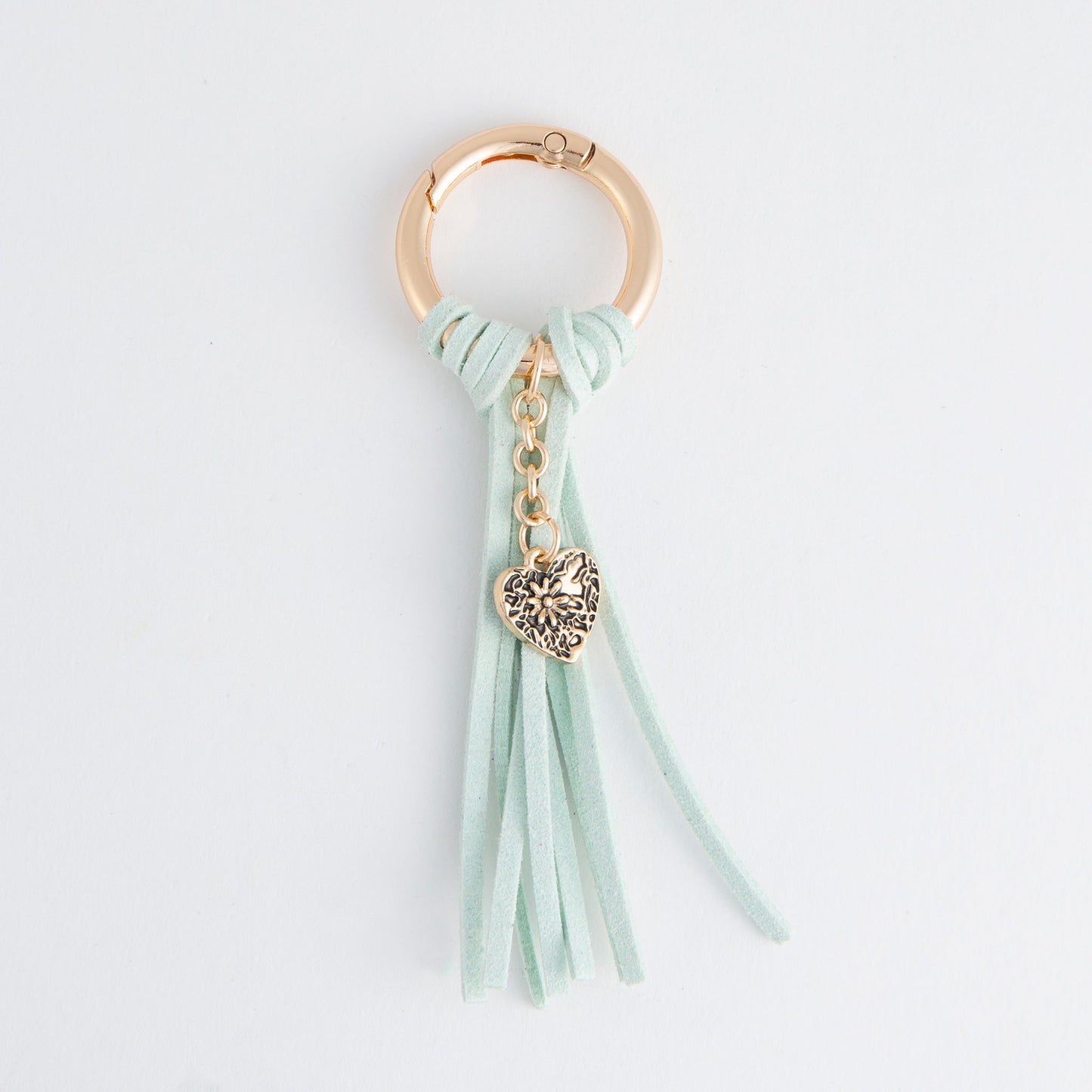 Quinn Heart Charm Tassel Keychain