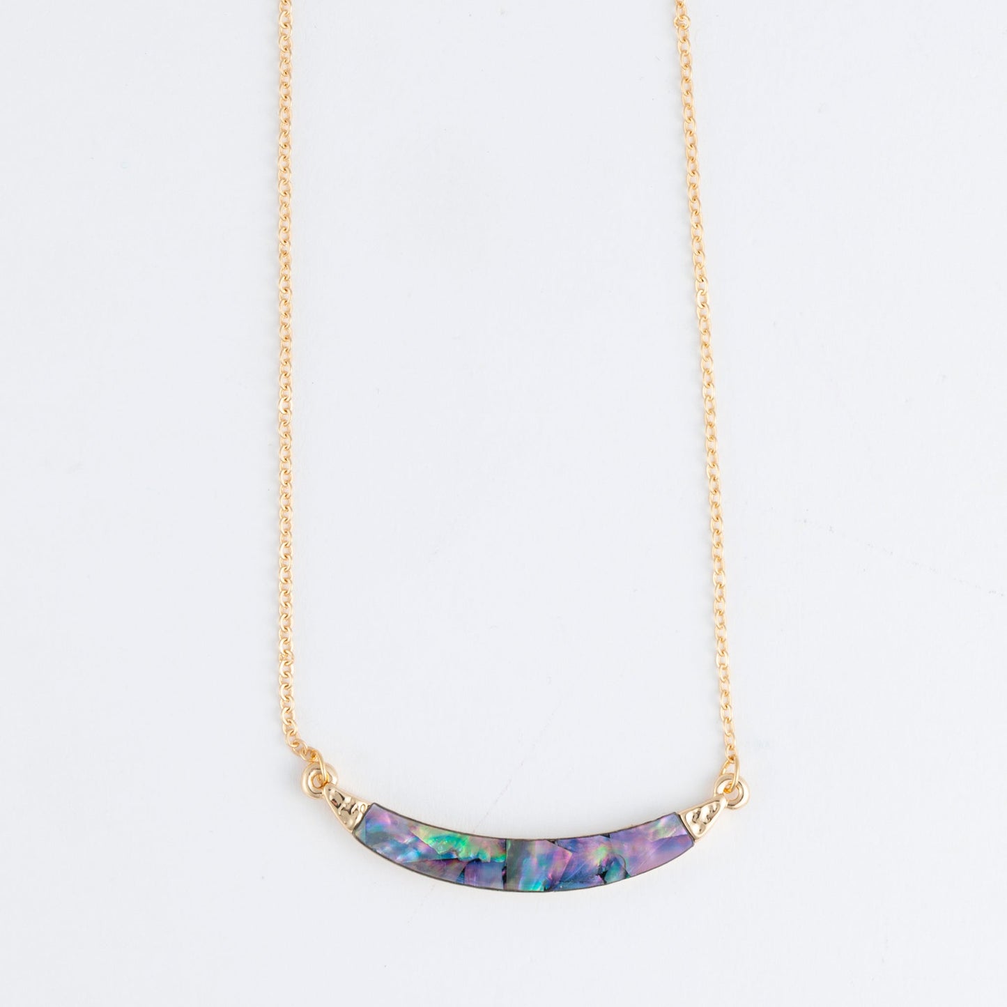 Athena Abalone Bar Necklace