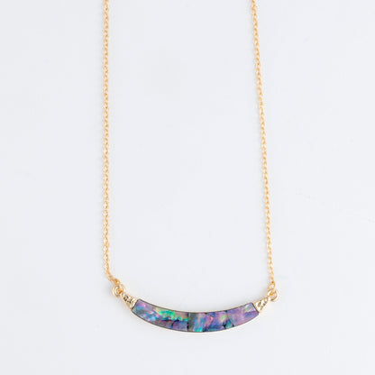 Athena Abalone Bar Necklace