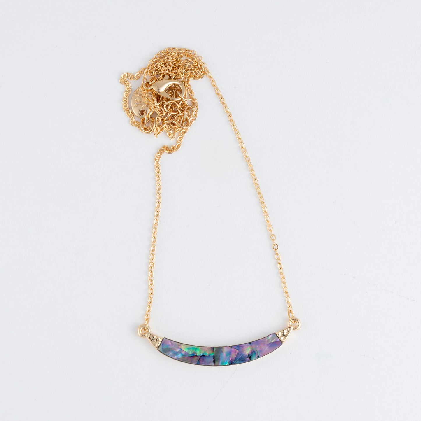 Athena Abalone Bar Necklace