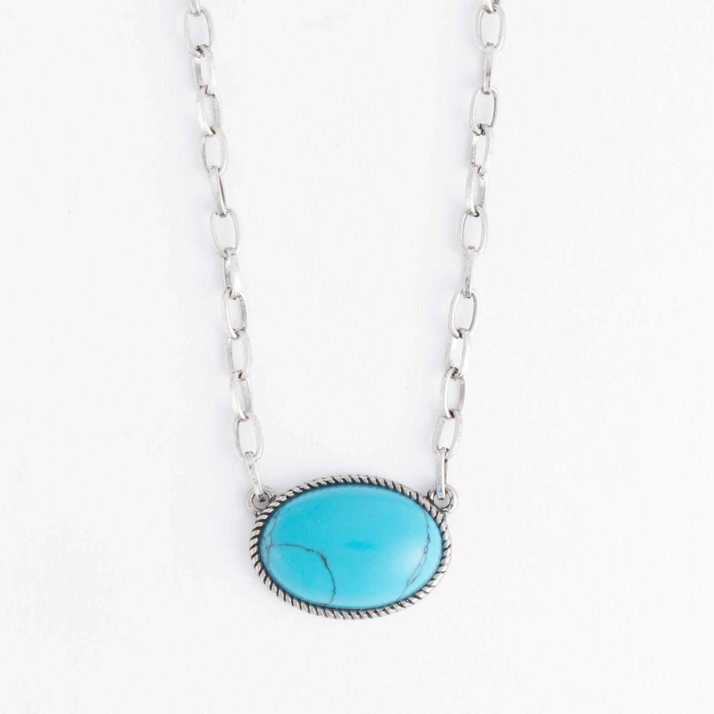 Jordana Oval Pendant Necklace