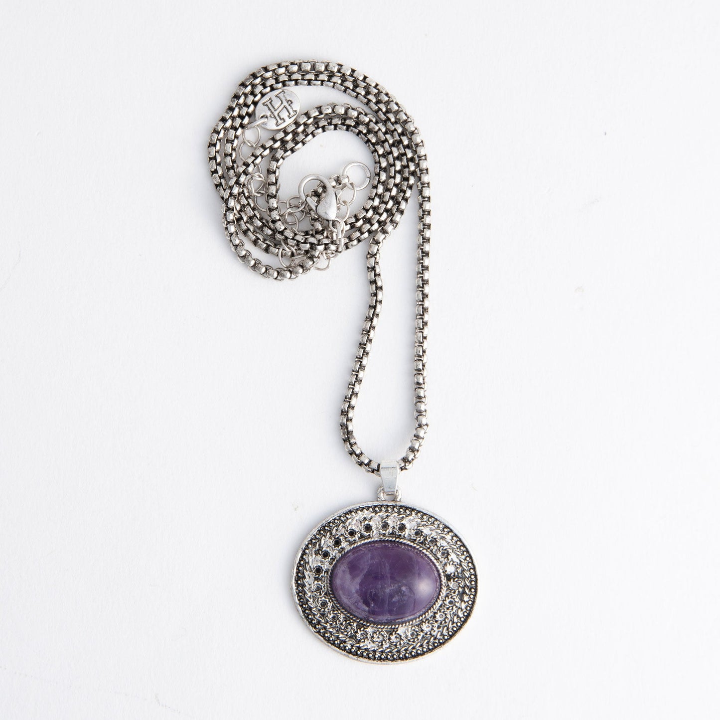 Serena Genuine Stone Pendant Necklace