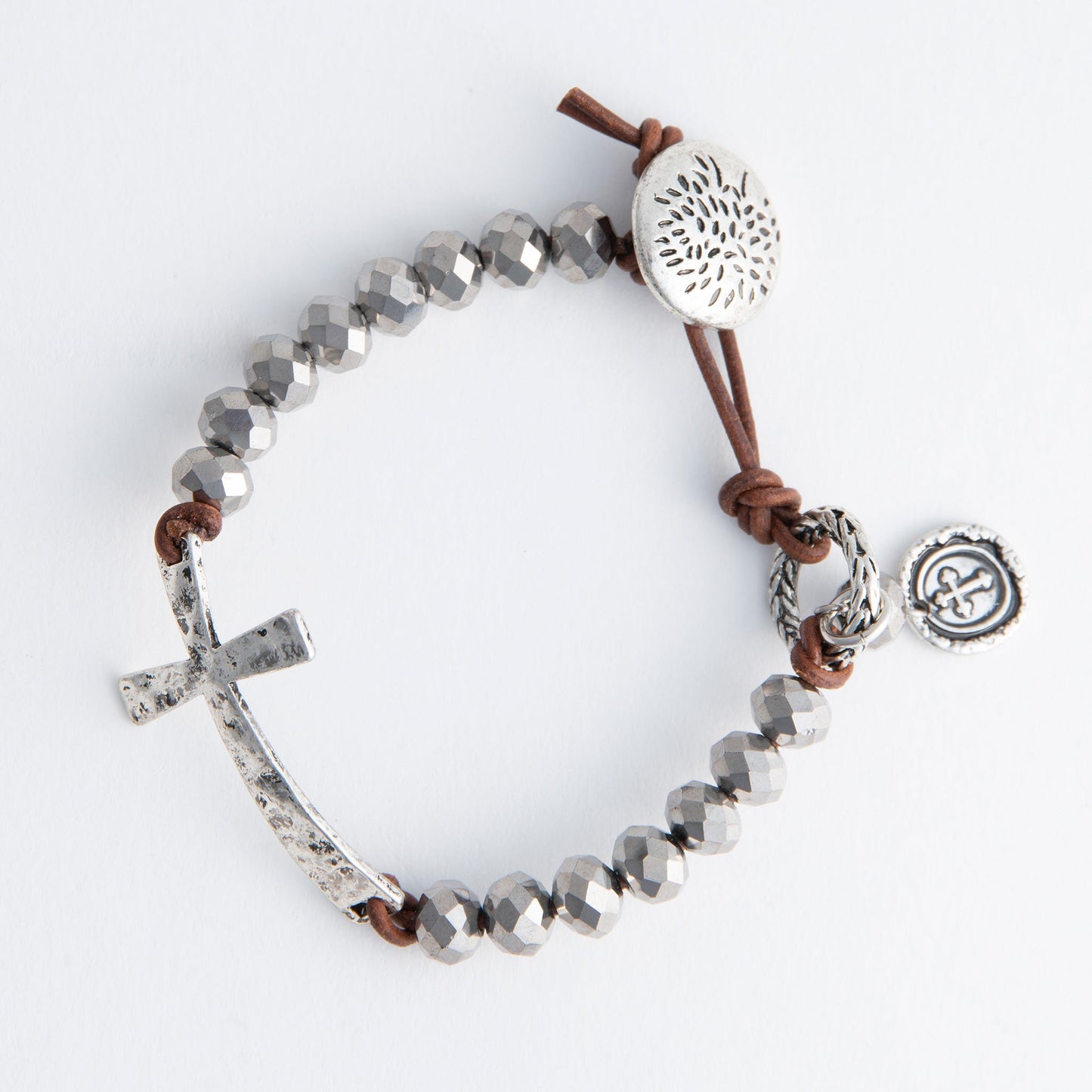 Ivey Cross Beaded Bracelet