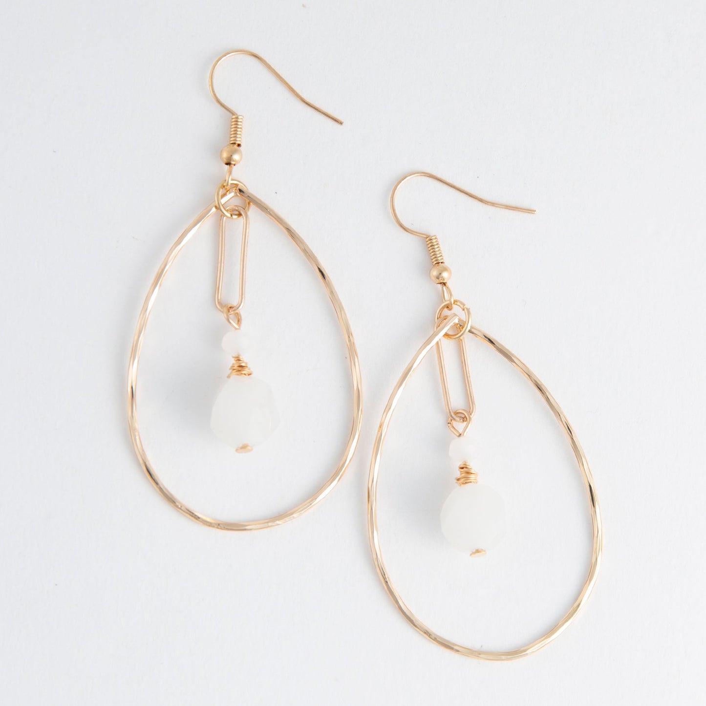 Acadia Genuine Stone Teardrop Earrings