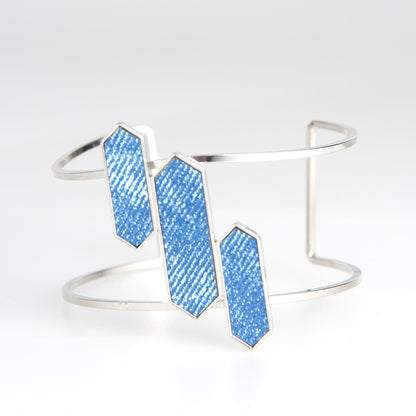 Perla Denim Cuff Bracelet