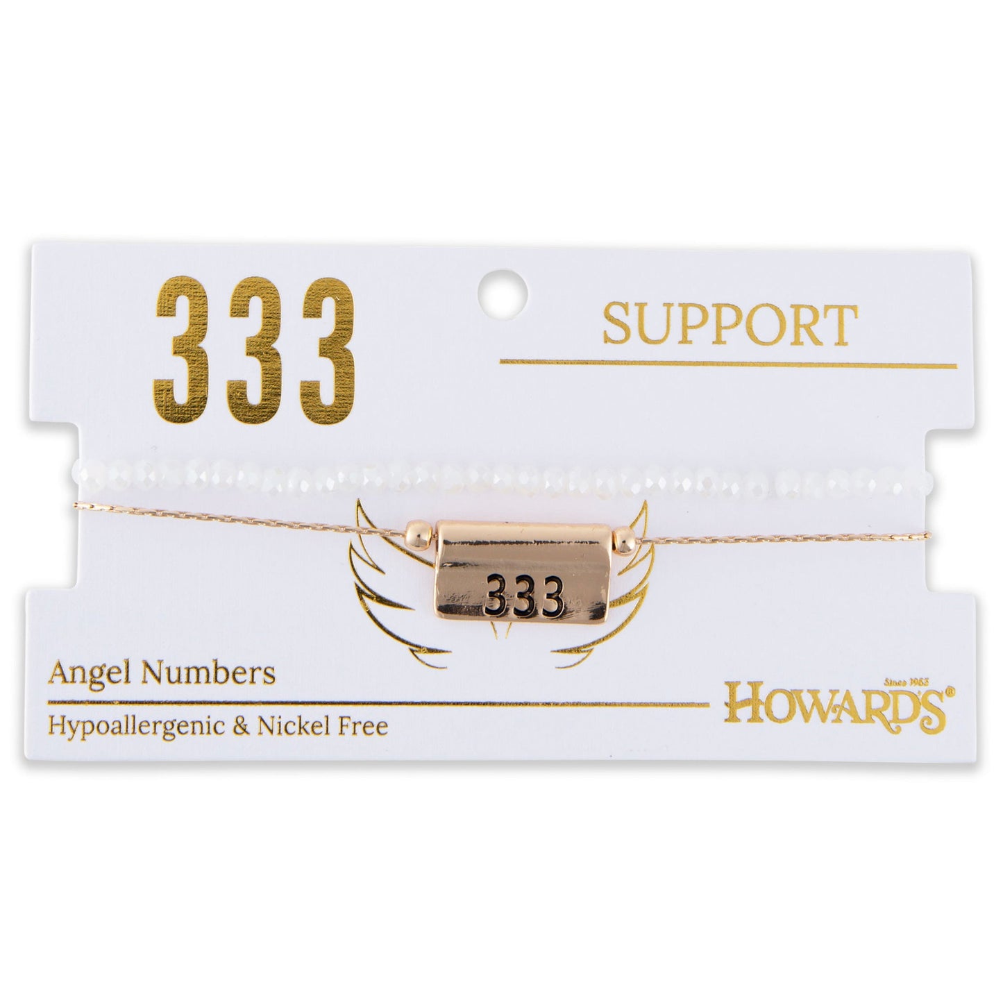 333 Support Angel Numbers Bracelet