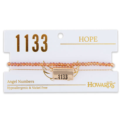 1133 Hope Angel Numbers Bracelet