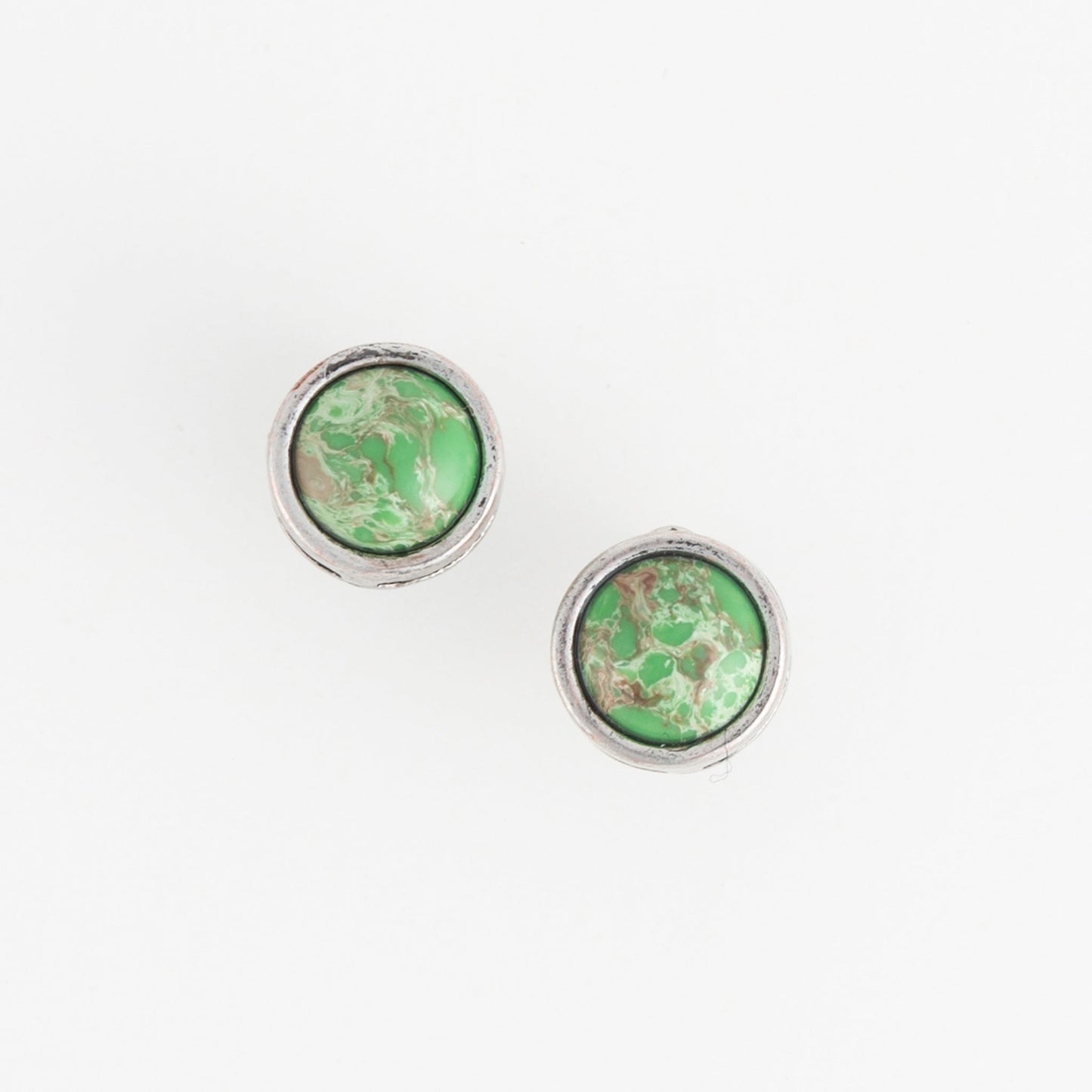 Dahlia Genuine Stone Stud Earrings