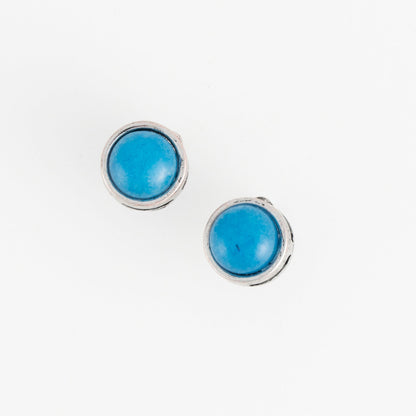 Dahlia Genuine Stone Stud Earrings