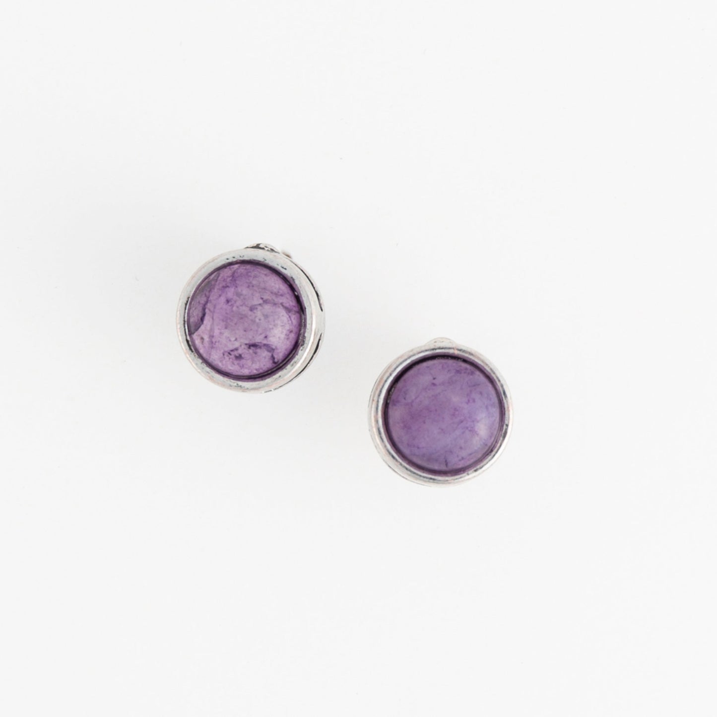 Dahlia Genuine Stone Stud Earrings