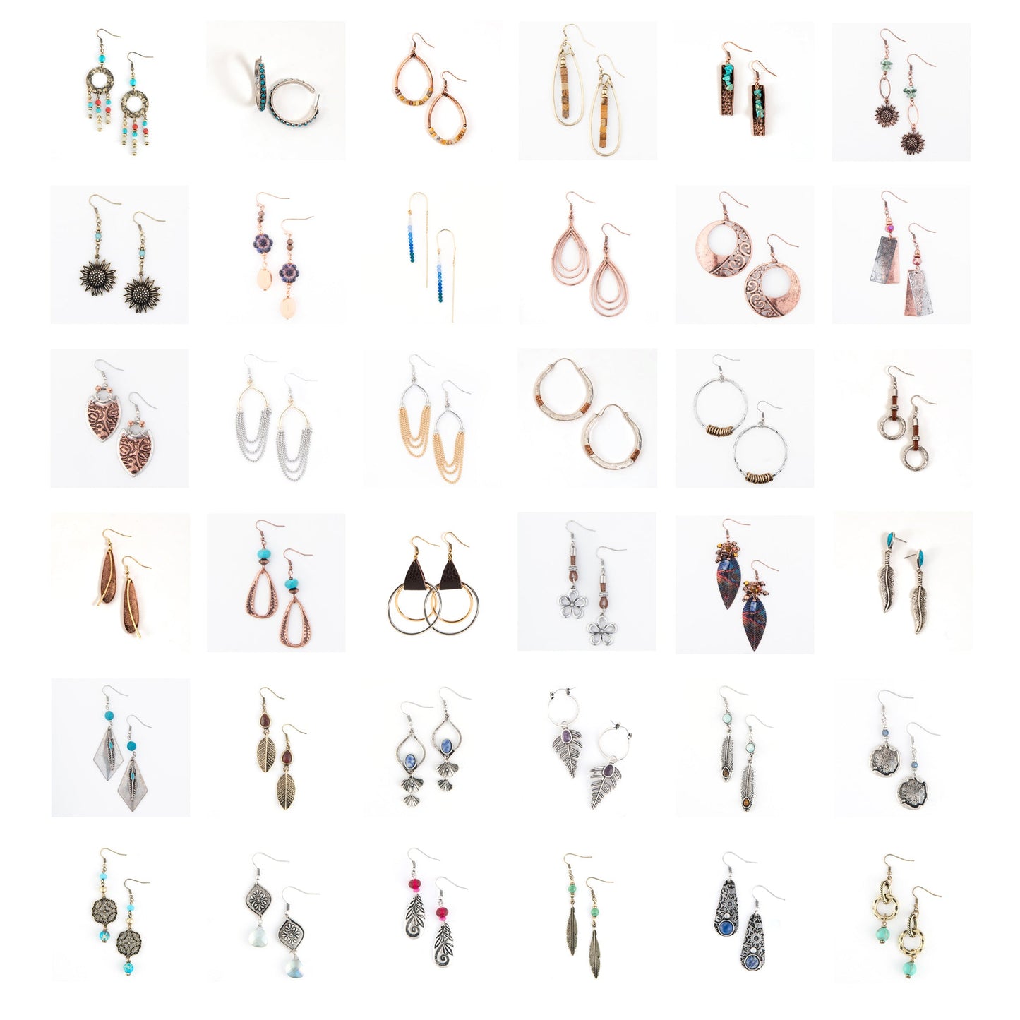 72 Piece Wild Spirit Earring Assortment