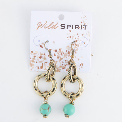 Wild Spirit Stone Ring Earrings