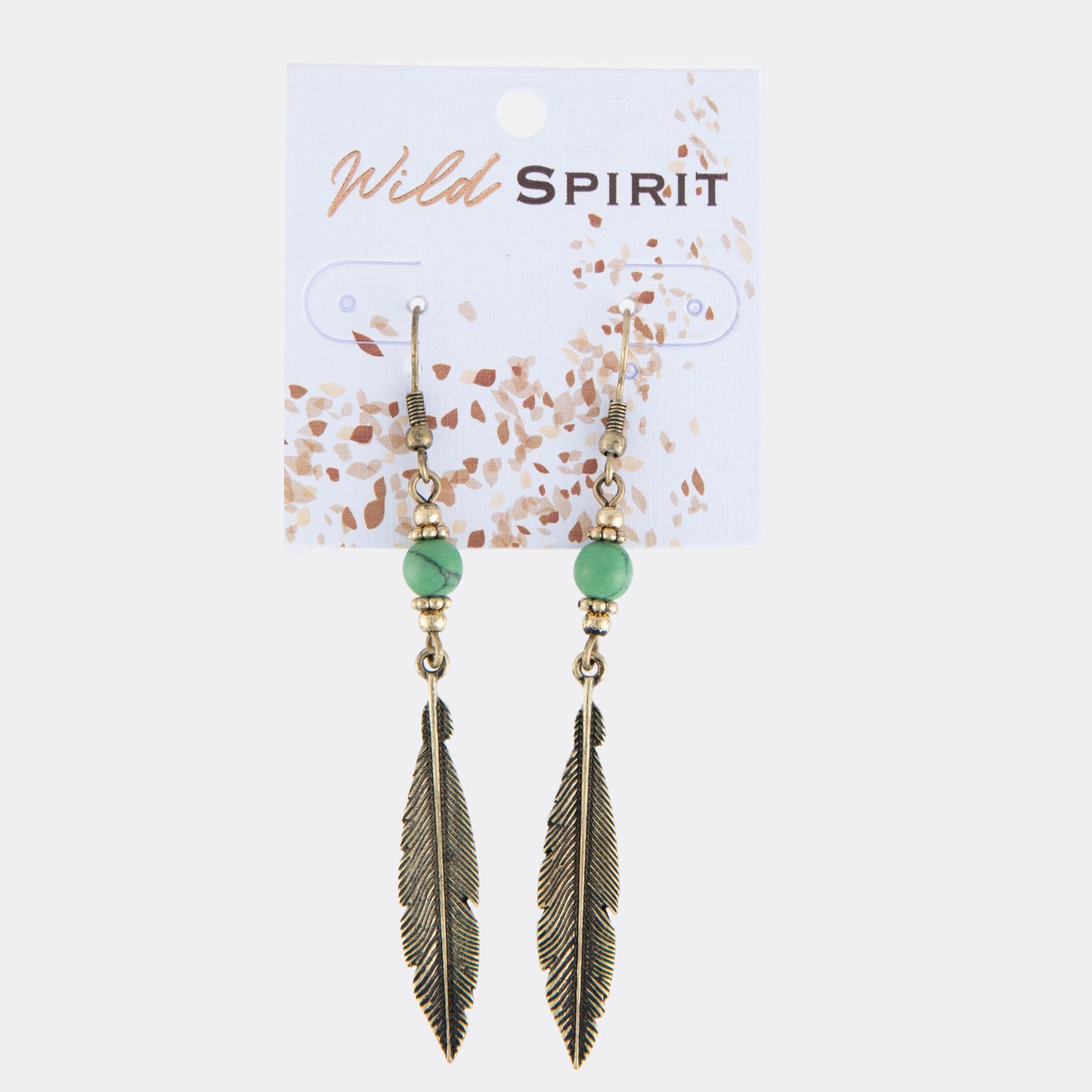 Wild Spirit Feather Beaded Earrings