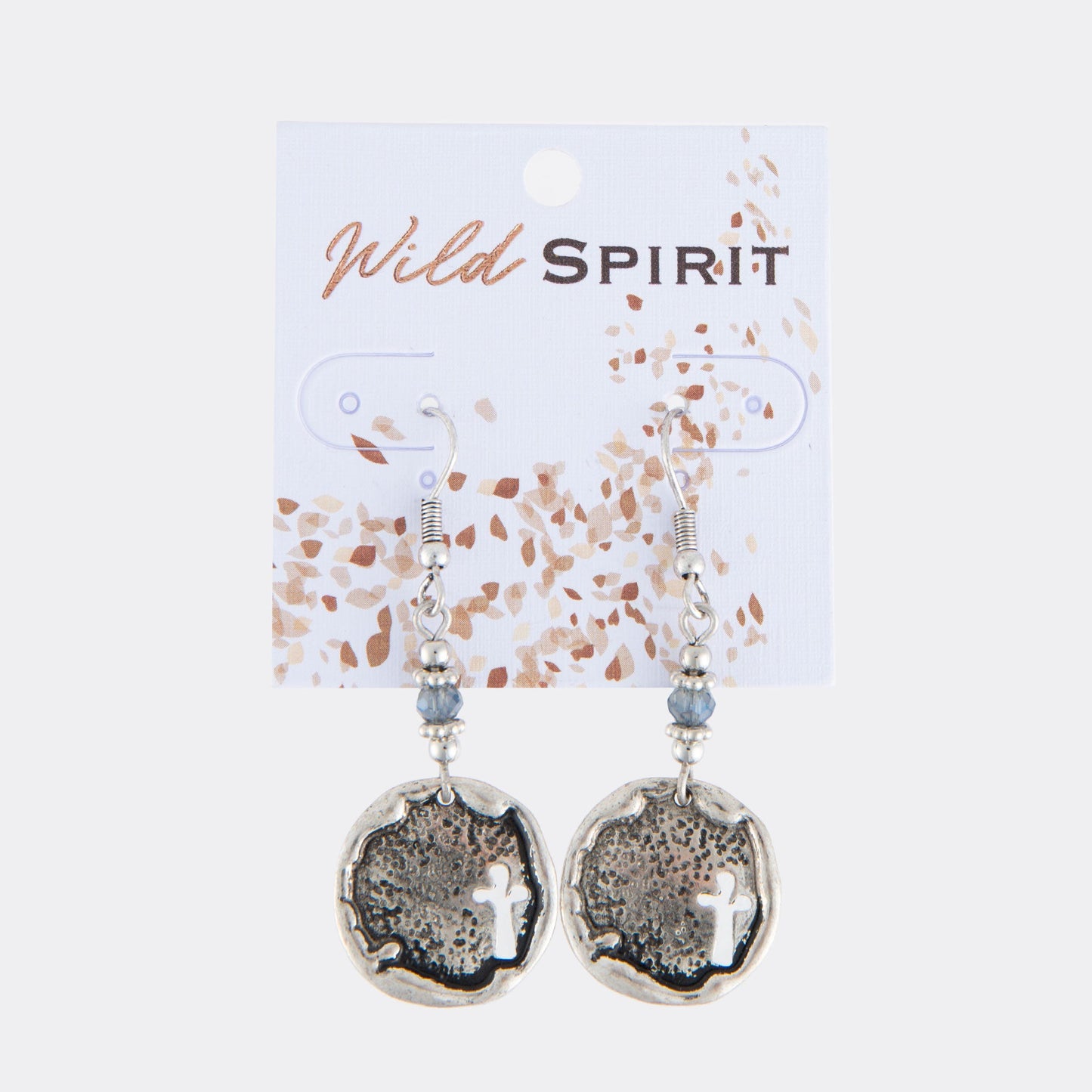 Wild Spirit Beaded Cross Earrings