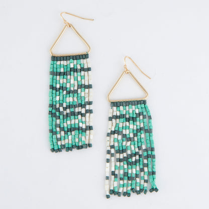 Irie Beaded Rectangle Earrings