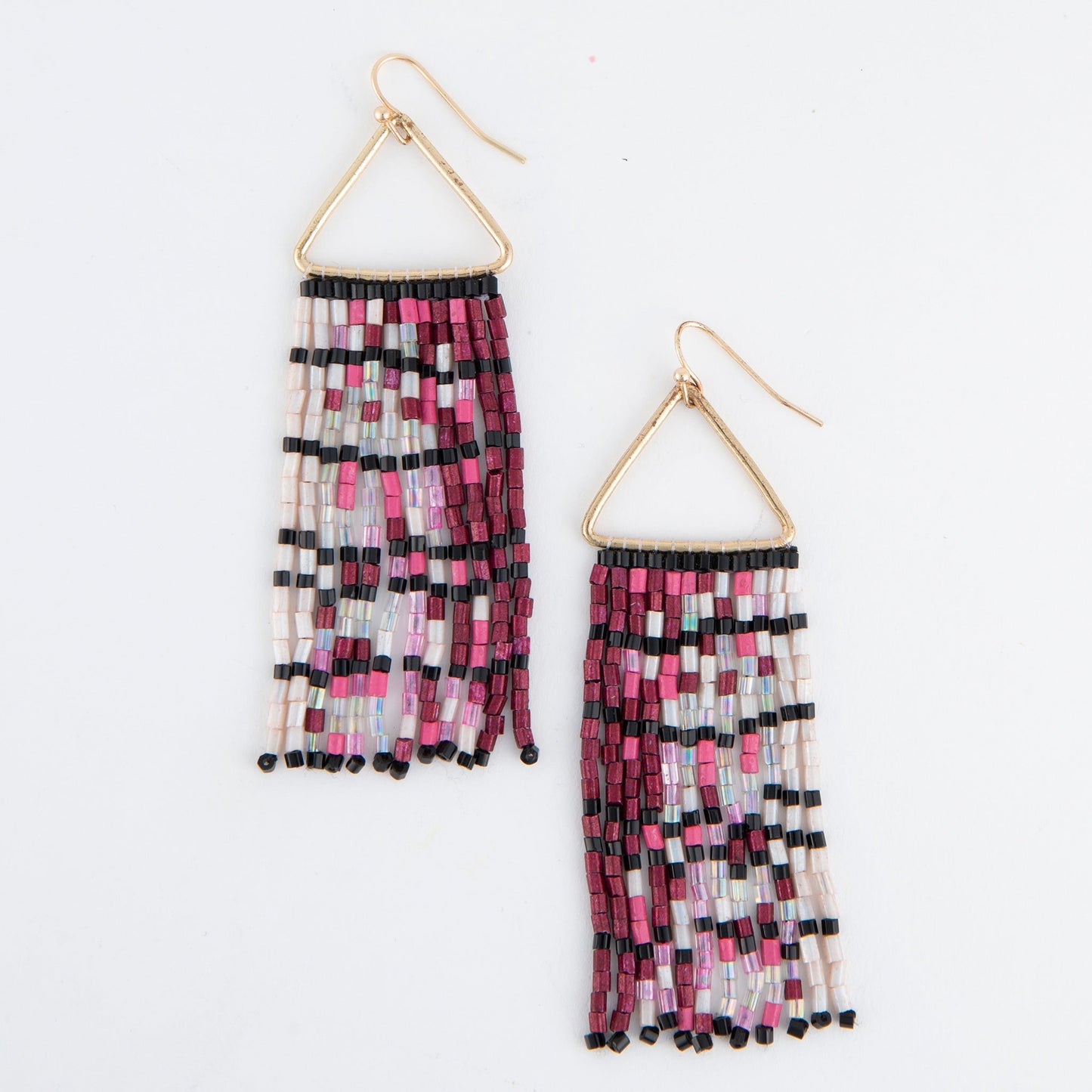 Irie Beaded Rectangle Earrings