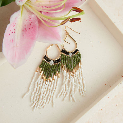 Irie Beaded Teardrop Earrings