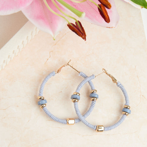 Zephyr Corded Hoop Earrings